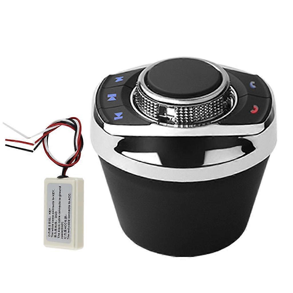 Universal Car Wireless Steering Wheel Control Button with LED Light 8-Key
