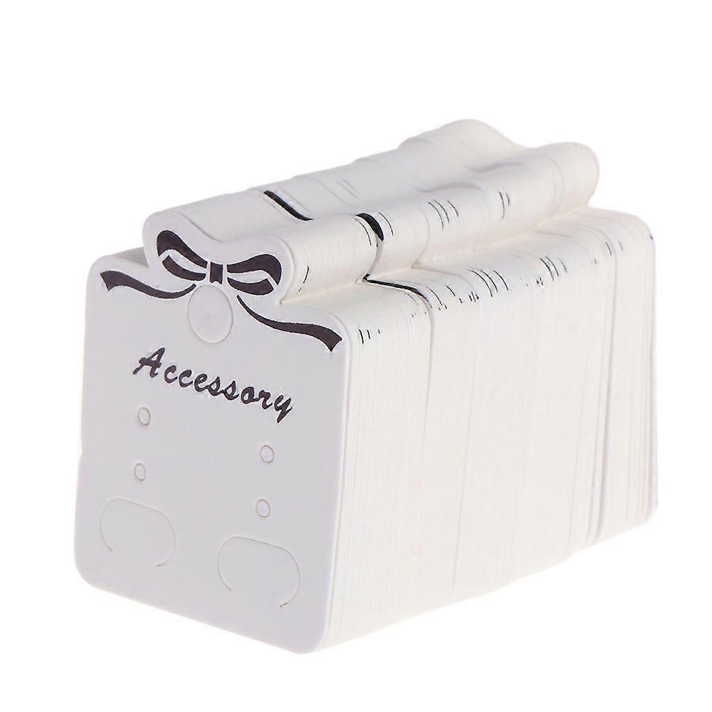 100Pcs/Set Mini Rectangle Small Blank Kraft Paper Hanging Tag Display Cards