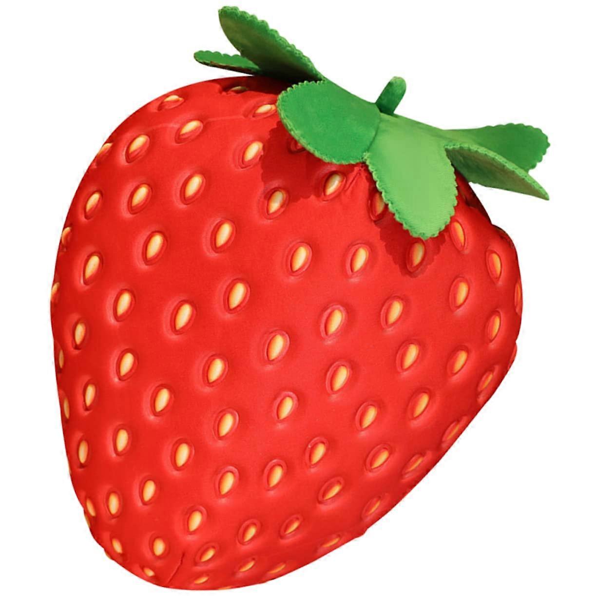 Cute Soft Stuffed Strawberry Plush Pillow for Nursery Playroom