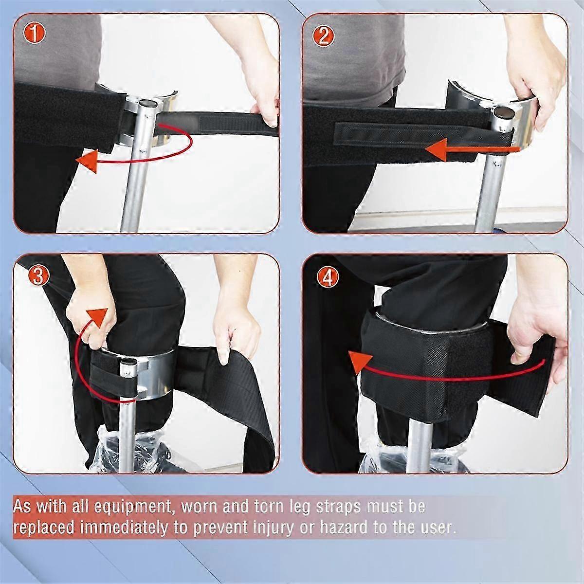 Stilts Straps, Comcompatibletable Padded Wide Stilt Straps Leg Bands, Work with Various of Stilts, 1