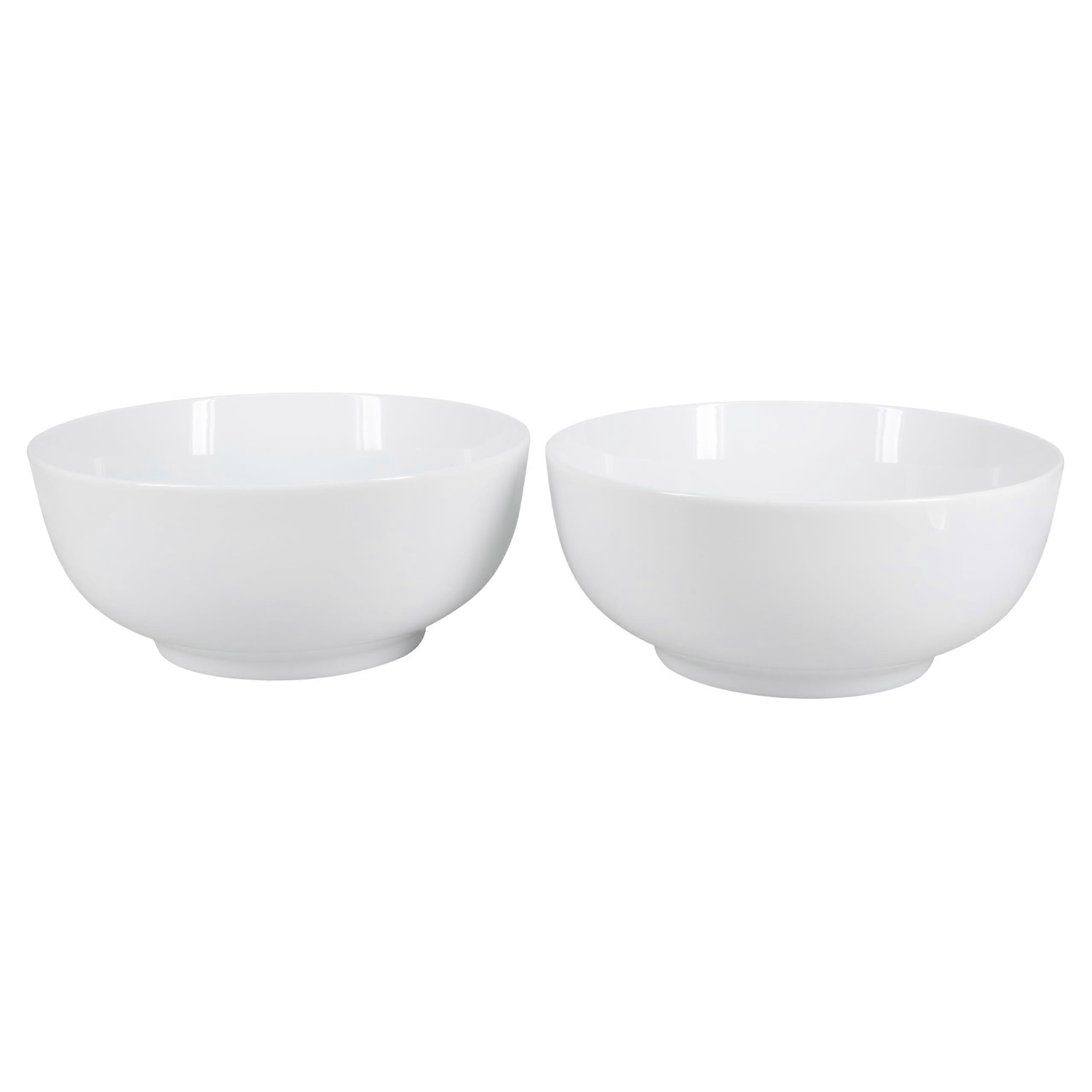 White Serve Bowl Set for Dining and Entertaining
