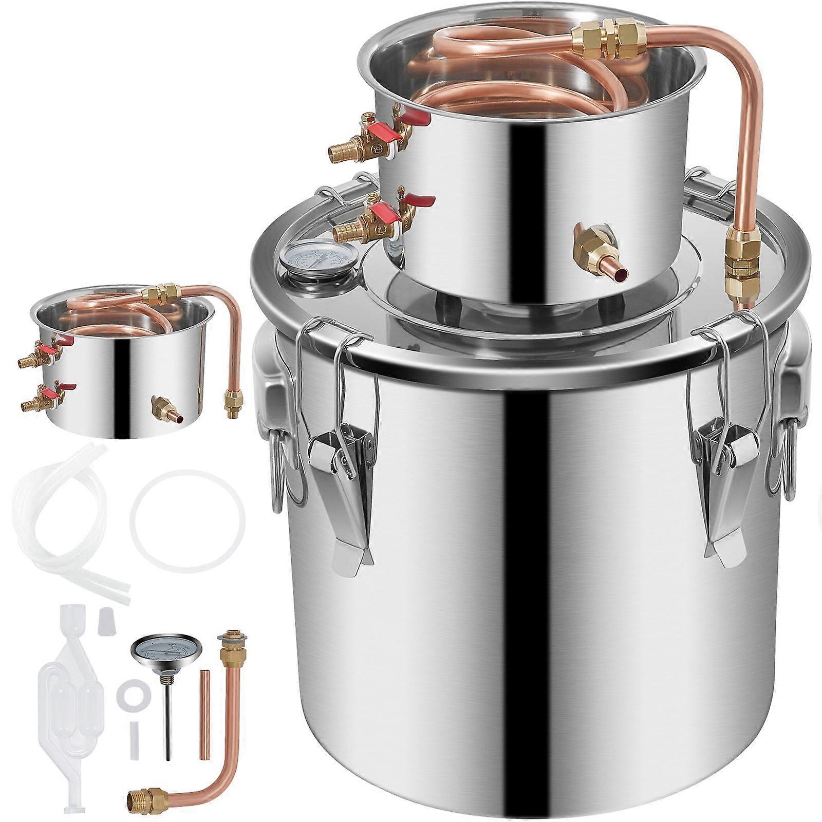 4.6 Gal hjemmebrug Moonshine brygger stadig udstyr til destilleri i rustfrit stål