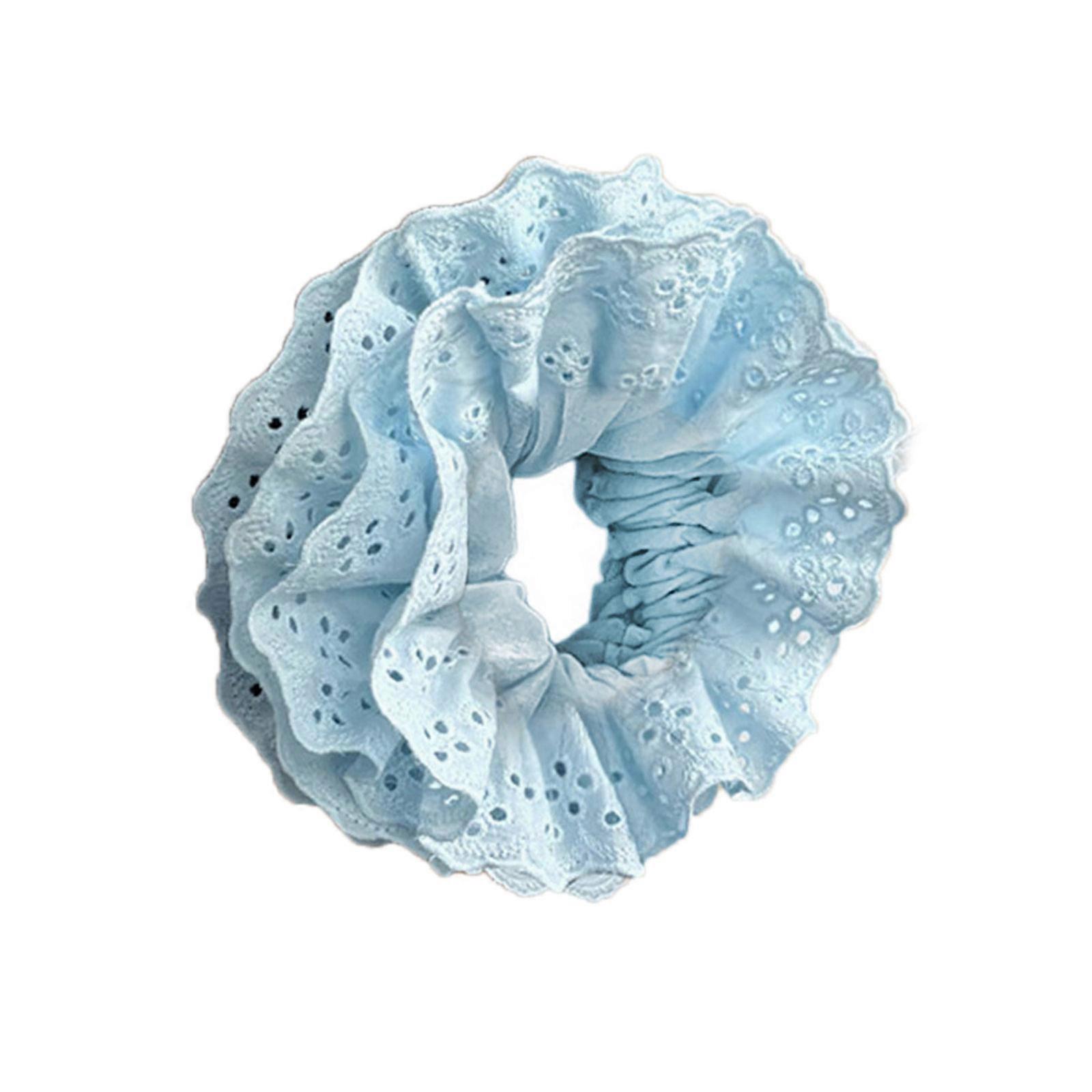 Spetshårsnöre Hårknut Scrunchies Elastiskt hårsnöre Stort hårsnodd Vintage hårband Kvinnliga accessoarer