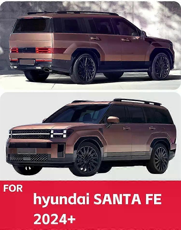4-Piece Black Mud Flaps / Splash Guards For 2019-2020 Hyundai Santa Fe (Pre-Facelift) – Plastic, Matte Finish