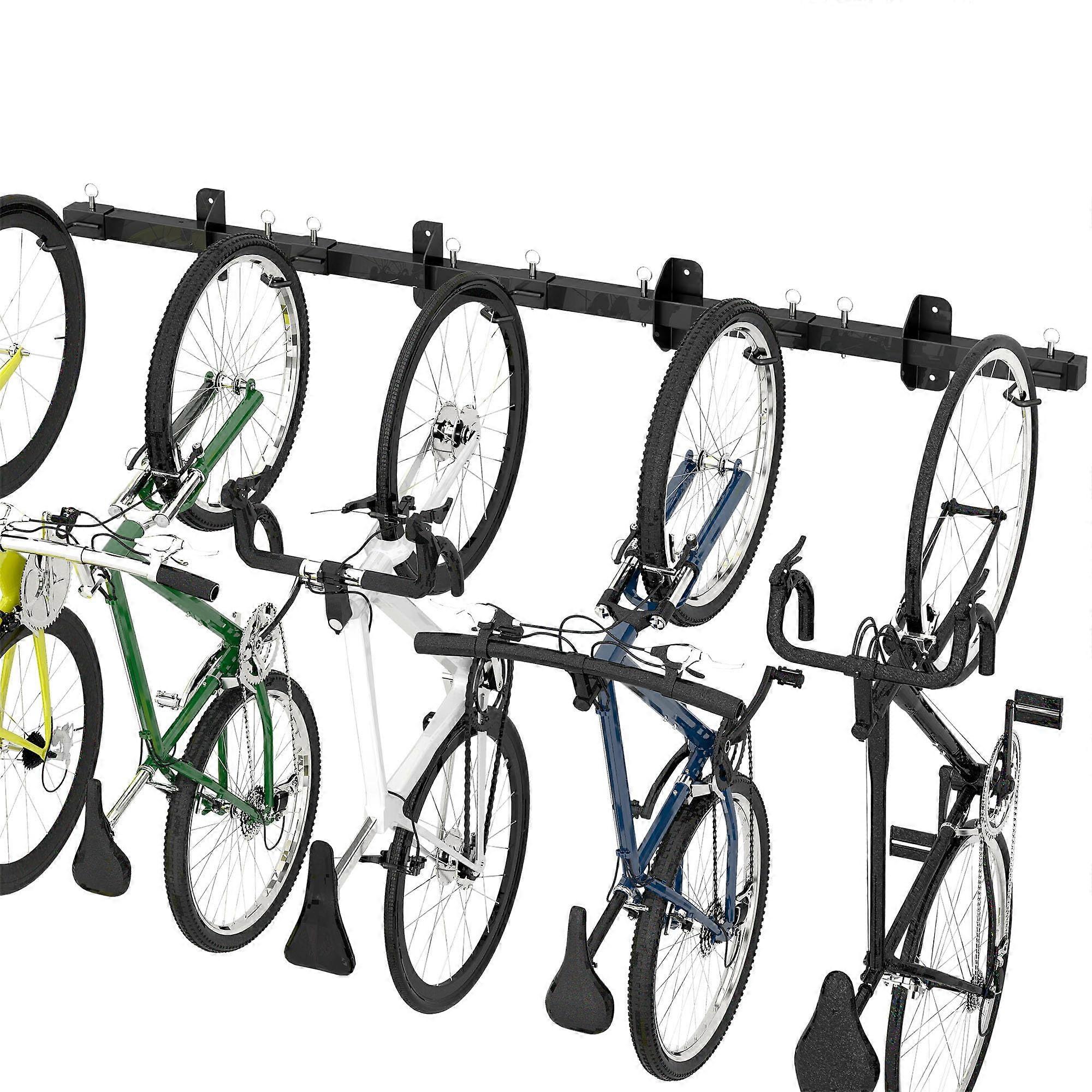 Bike Storage Rack, Garage Wall Assembly Strip, Enclosed Organizer with Adjustable Hooks, 67 Inch