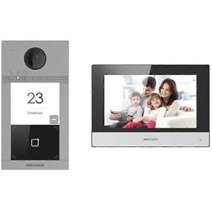 IP Video Intercom - HIKVISION - DS-KIS604-S - 7 inches - Wired Power Supply - Visitor Recording