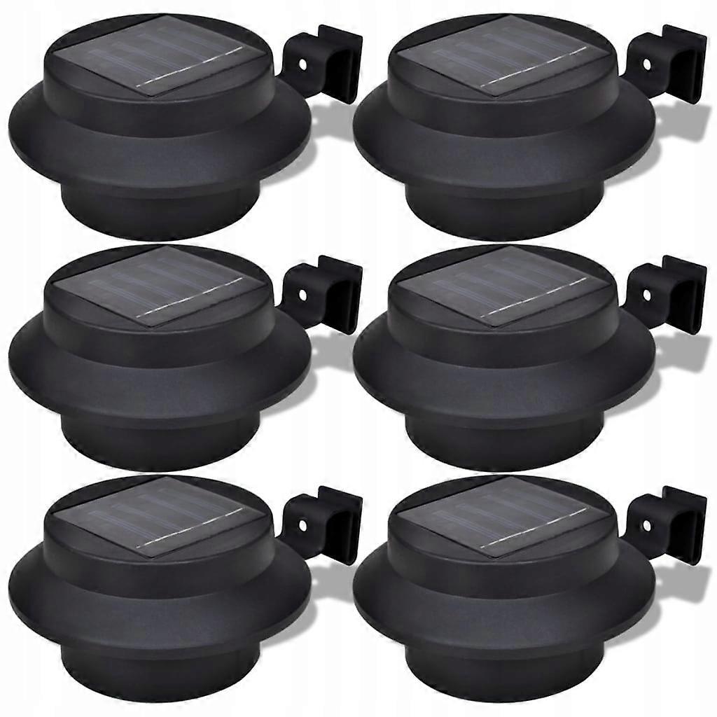 6x Solar Led Lights Gutter Wall Lamp For Garden Fa Wsf