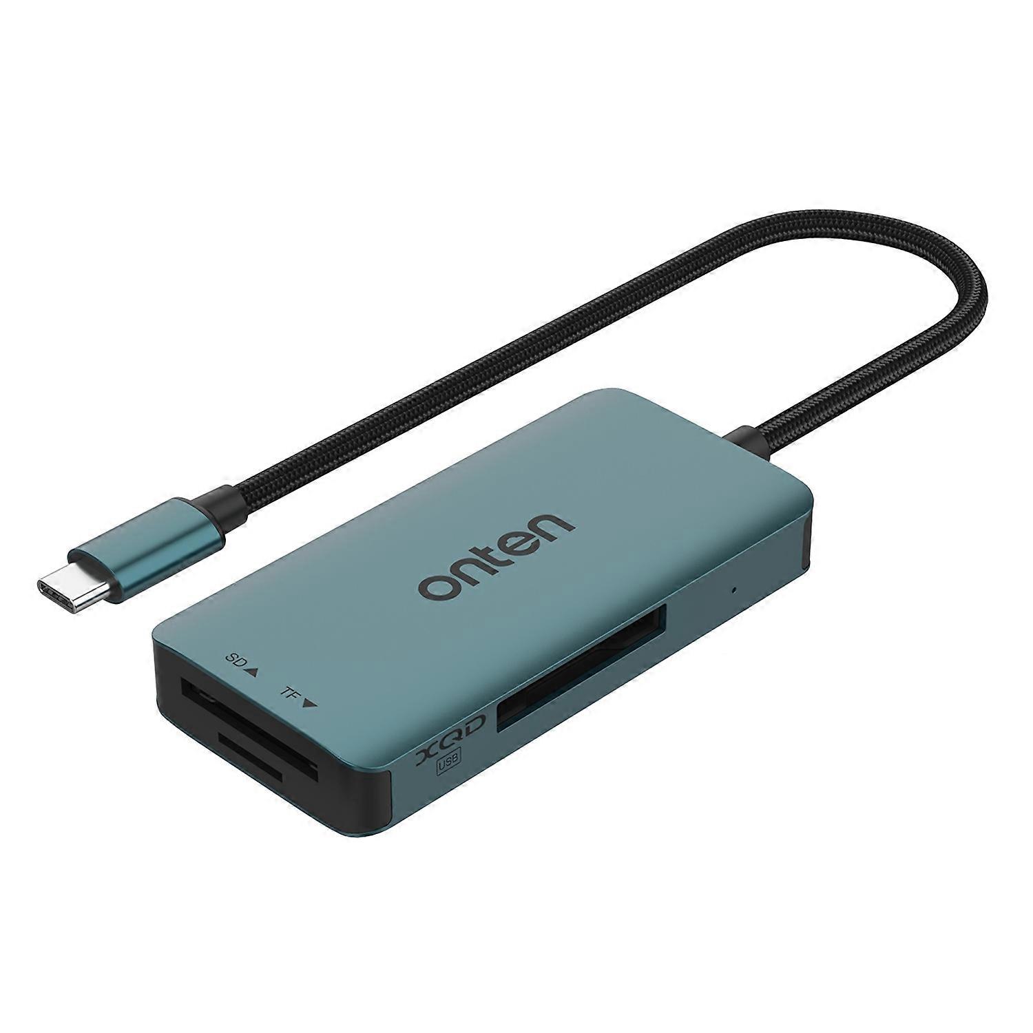 Onten C13 Lecteur de carte 3 en 1 USB-C / Type-C vers XQD & SD & TF
