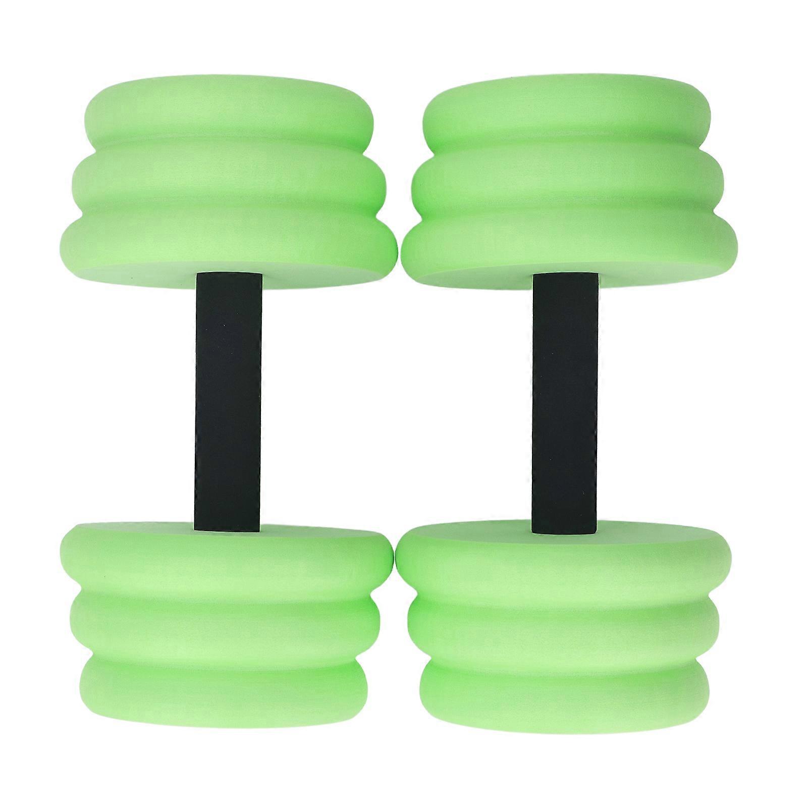 2pcs Floating Dumbbell EVA Thread Design Aquatic Exercise Dumbbell for Fitness Swimming