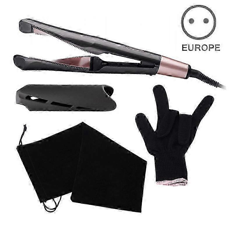 Spiral Twisted Hair Straightener with Swivel Bevel Design & Temperature Control for Curling & Waves – Ideal for Curly Hair