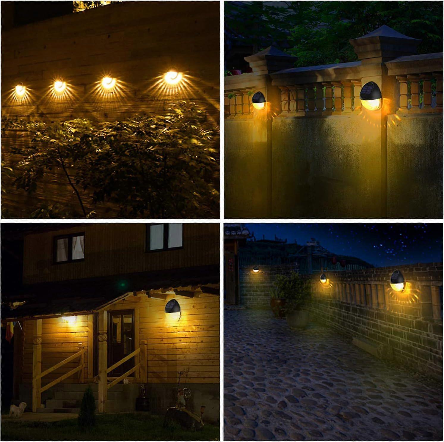 4Pcs Waterproof Solar Decorative Garden Lights