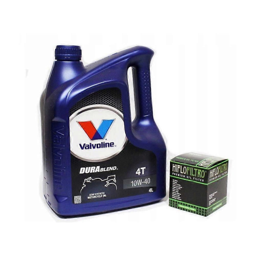 Valvolineoil + oil filter Durablend 10w40; Hiflo Hf207 Suzuki Rmz 25 450 Kxf OVDURABL10W404LHF207