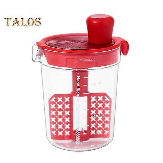 Seasoning Mixer Manual Egg Mixture with Graduated Mixing Cup Home Kitchen Tool Multifunctional Blender for Homemade Dipping Sauces