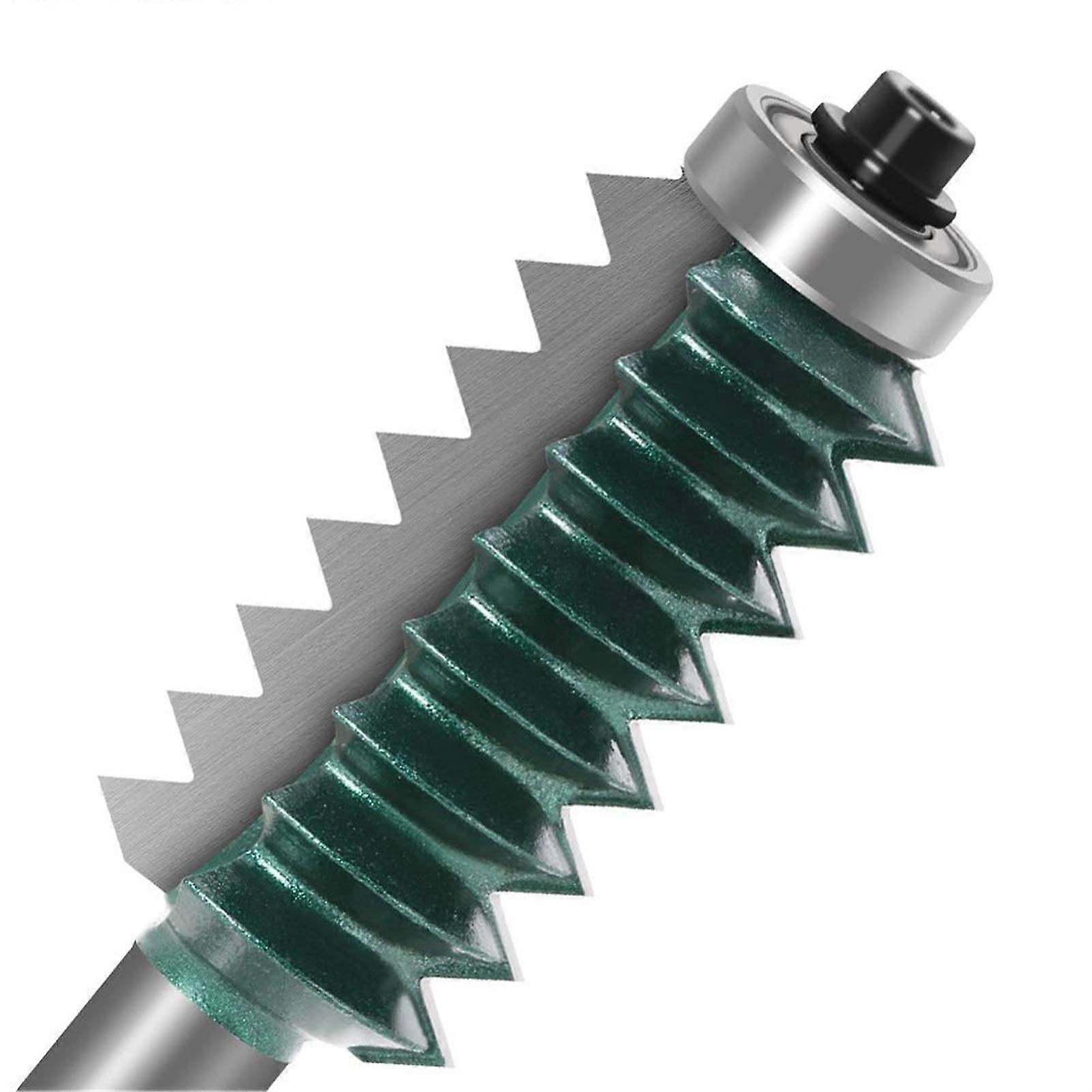 Jinchao-Router bits Finger Joint Glue Milling Cutter, Tenon Woodwork Cone Tenon, 12mm Shank