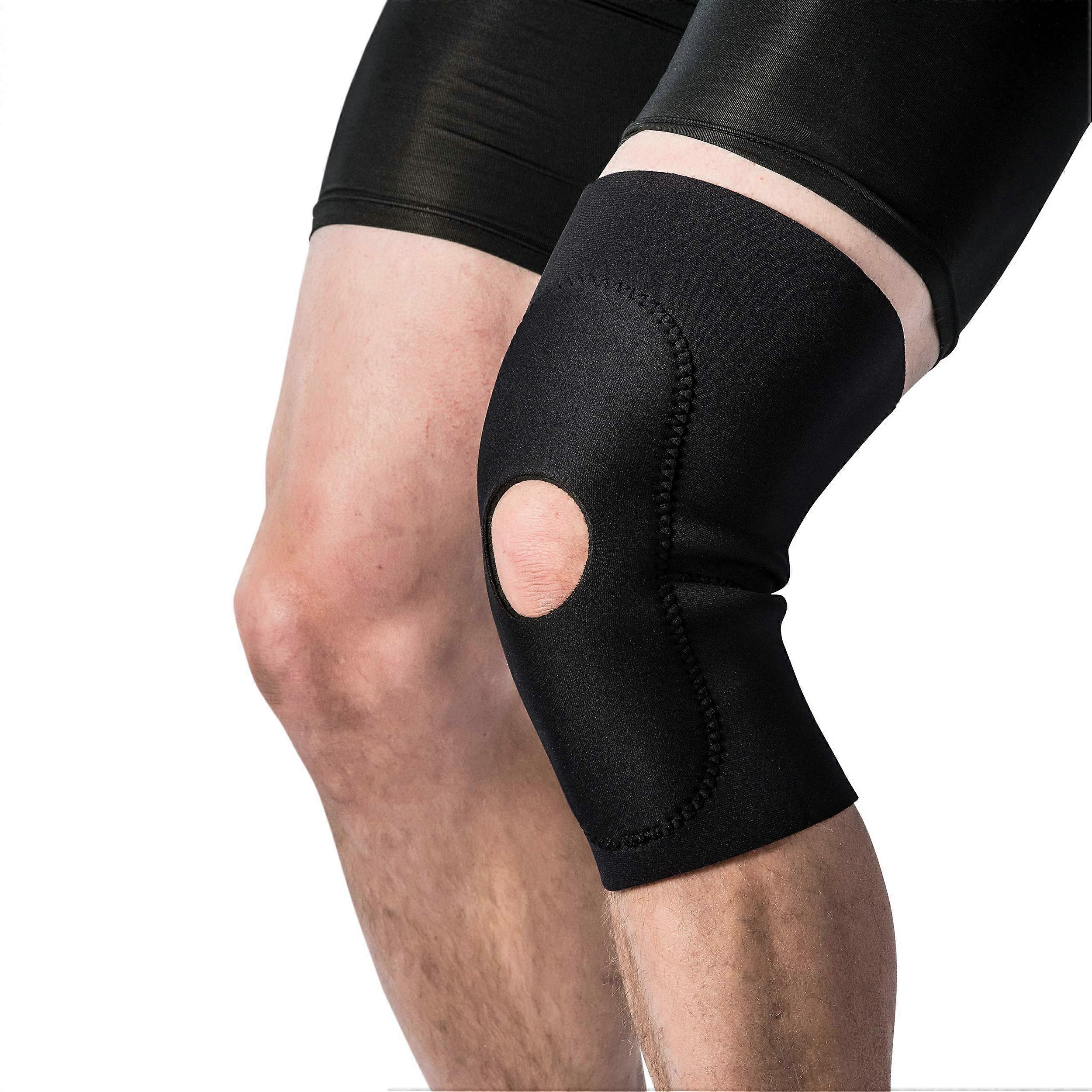 Neoprene Open Patella Knee Sleeve Large for Men and Women – Adjustable Support for Sports and Recovery