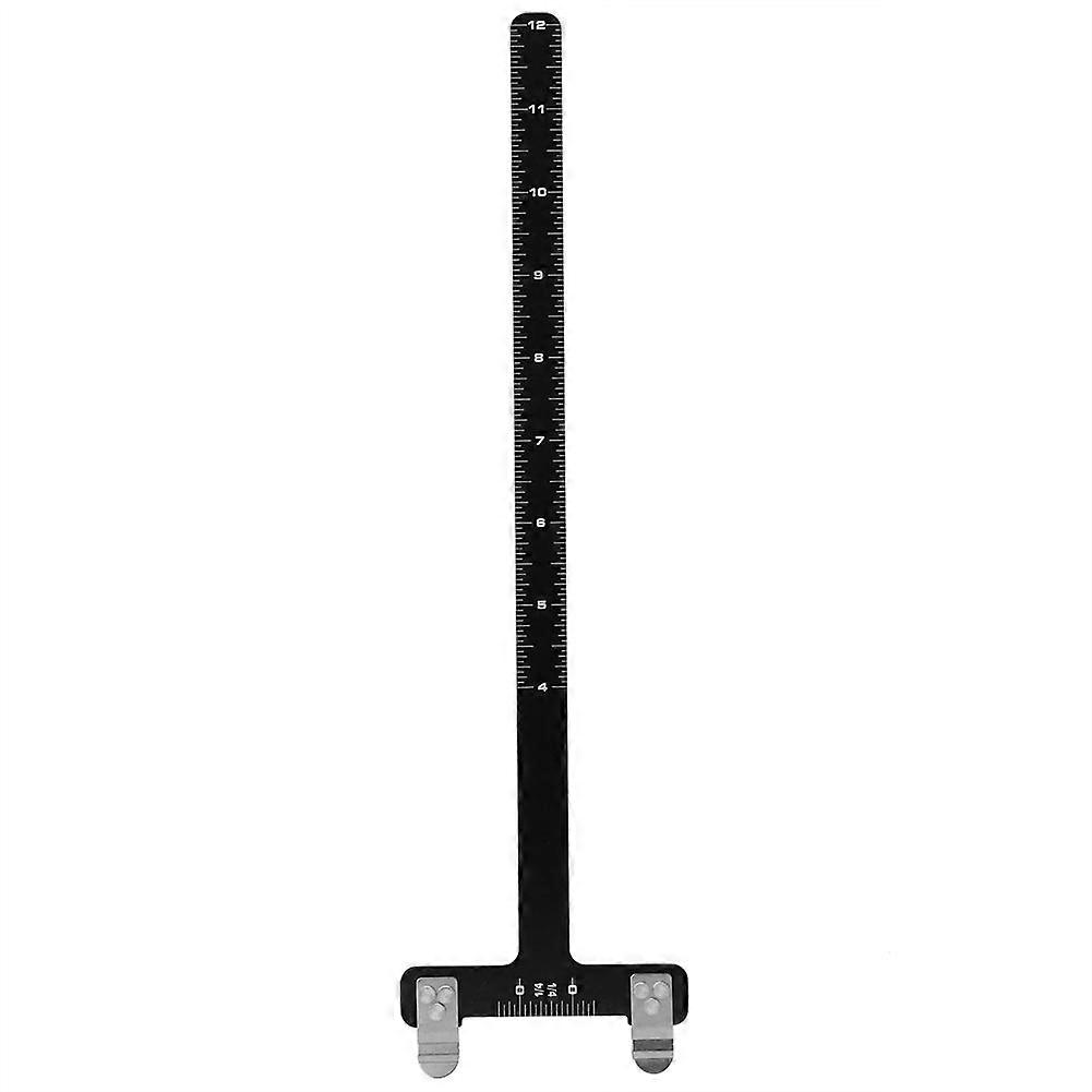 Stainless Steel Bow T Square Ruler for Archery Shooting Precision Measurement Black Archery Accessory Tool Durable and Accurate