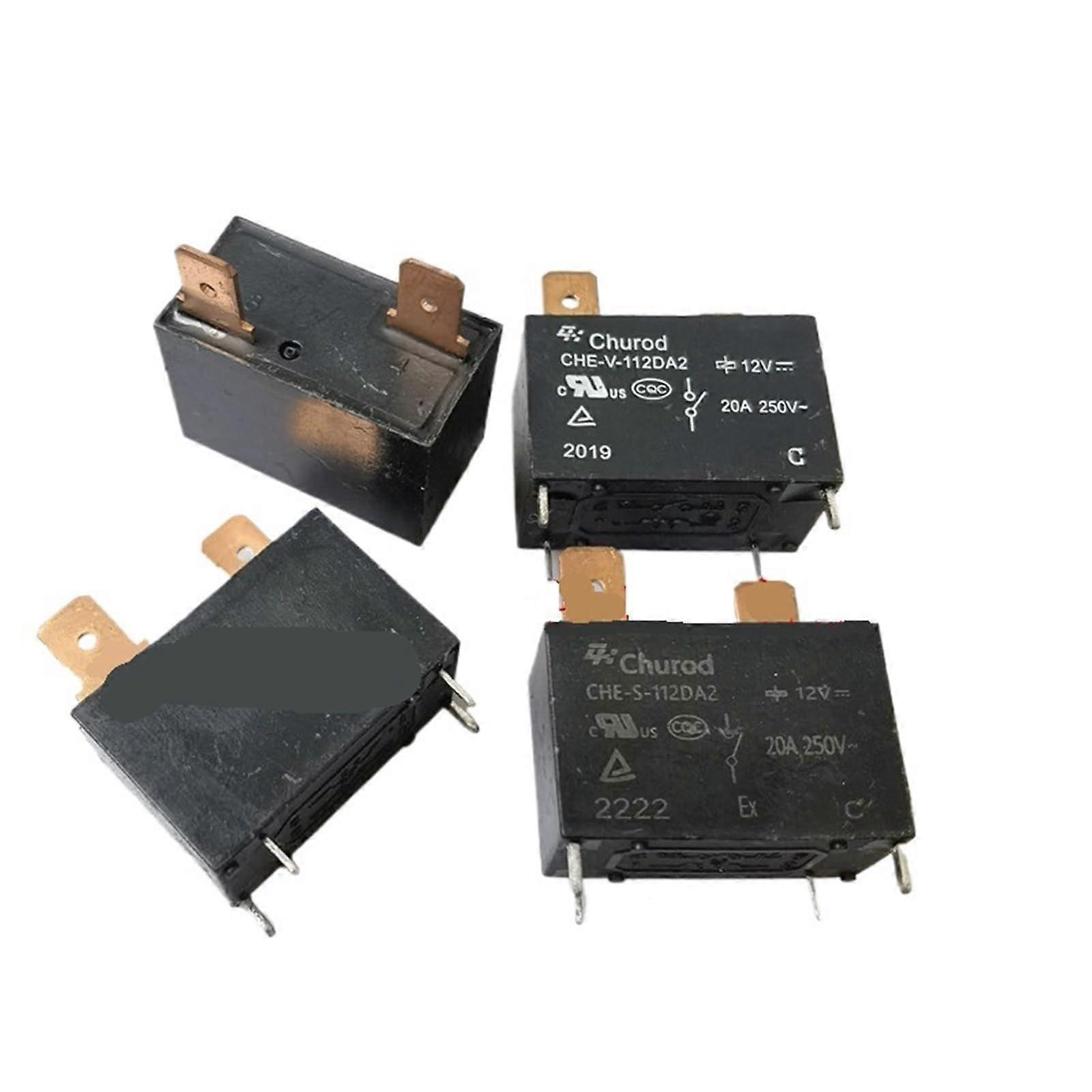 10pcs/lot Relay CHEV112DA2 S112DA2 12V 20A Air Conditioning Water Heater Relay(CHES112DA2)
