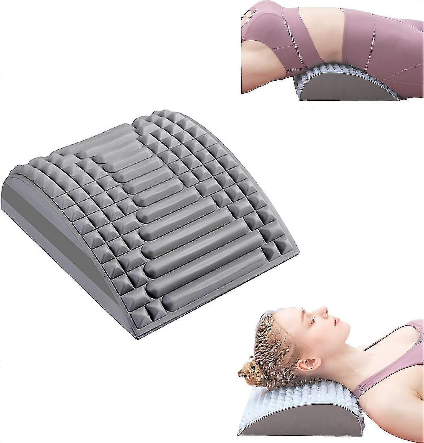 Lower Back Massage Pain Relief Treatment Stretcher Back Stretcher Pillow Chronic Lumbar Support Herniated Disc Posture Corrector Pillow