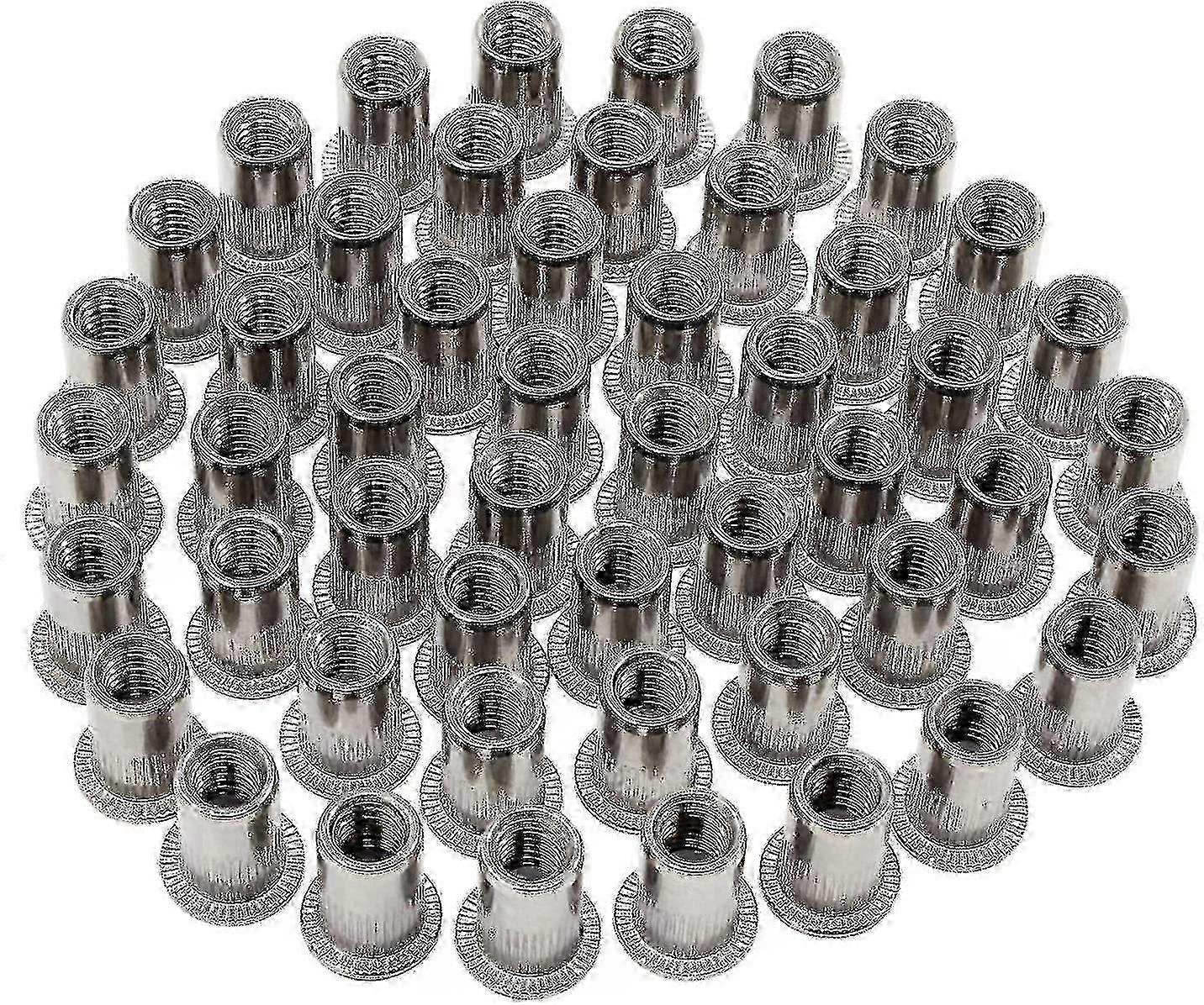 50'li Paket, M6 Tipi Paslanmaz Çelik Perçin Somunu