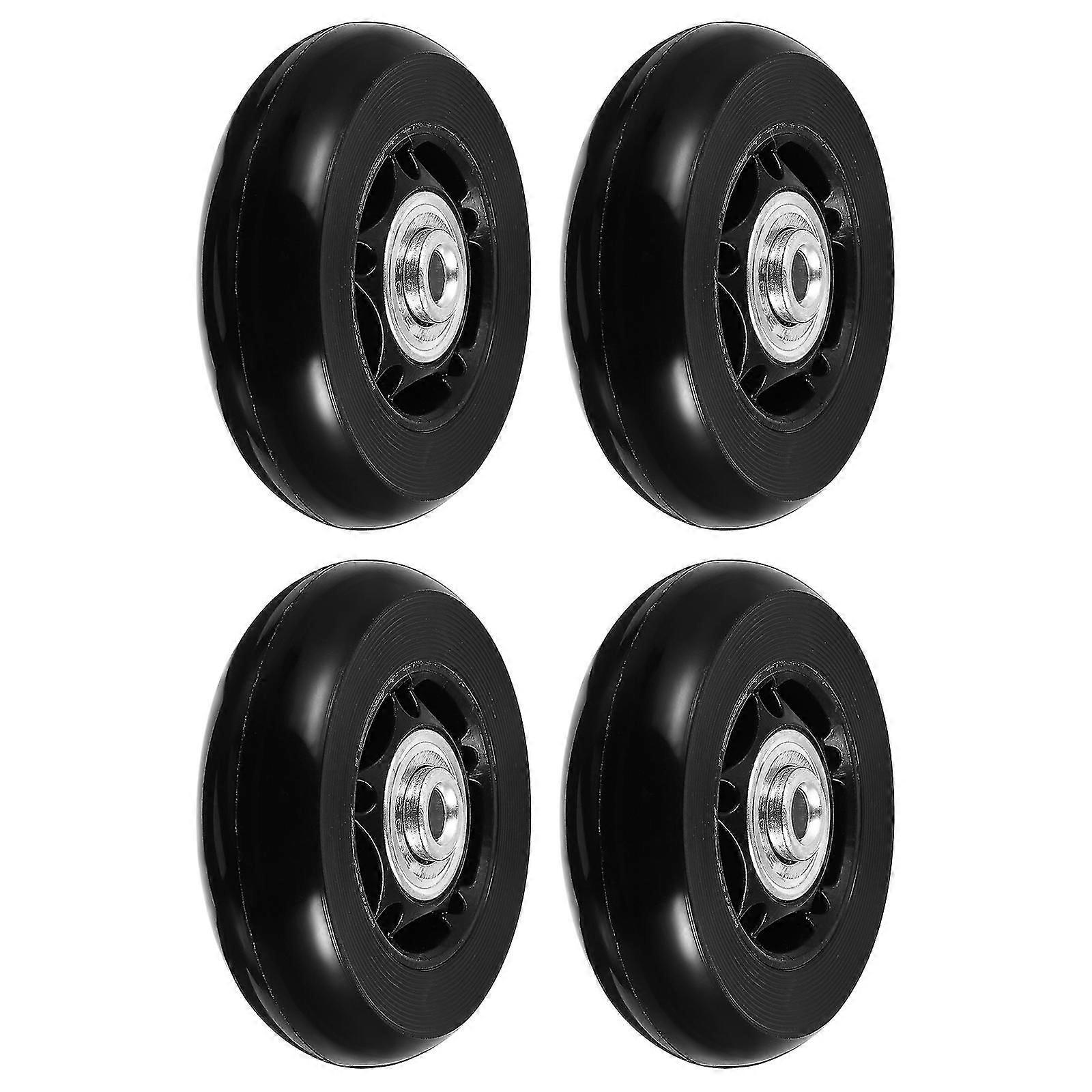 4pcs Rubber Suitcase Caster Wheels Repairing Replacement Part Universal Wheel