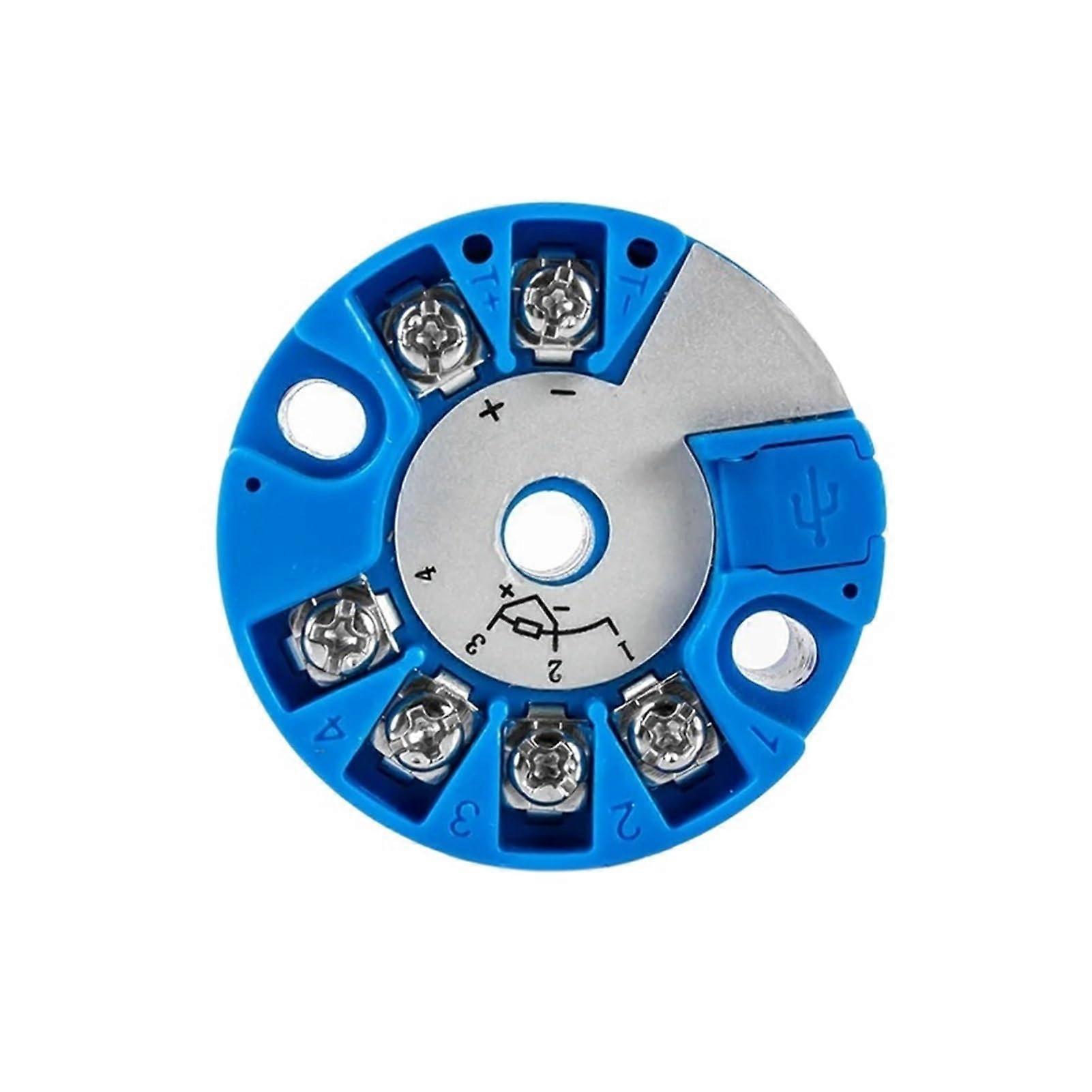 Temperature Sensor Transmitter PT100 -50 to 200℃ K Type 0-1300℃ Signal Converter 4-20mA 0-10V Module