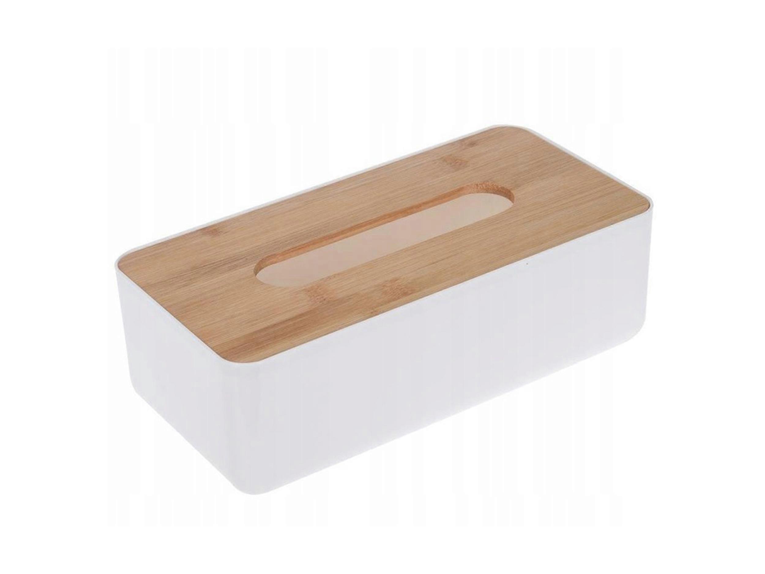 Bamboo Wood Bathroom Tissue Container