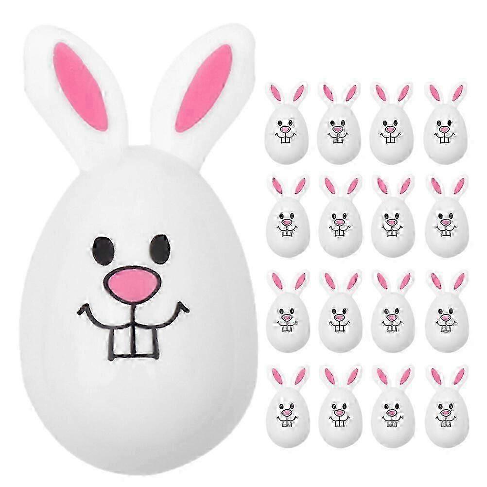 24 stks Easter Egg Ornament Openbare Easter Rabbit Eggs Shape Decor Easter Party gunsten