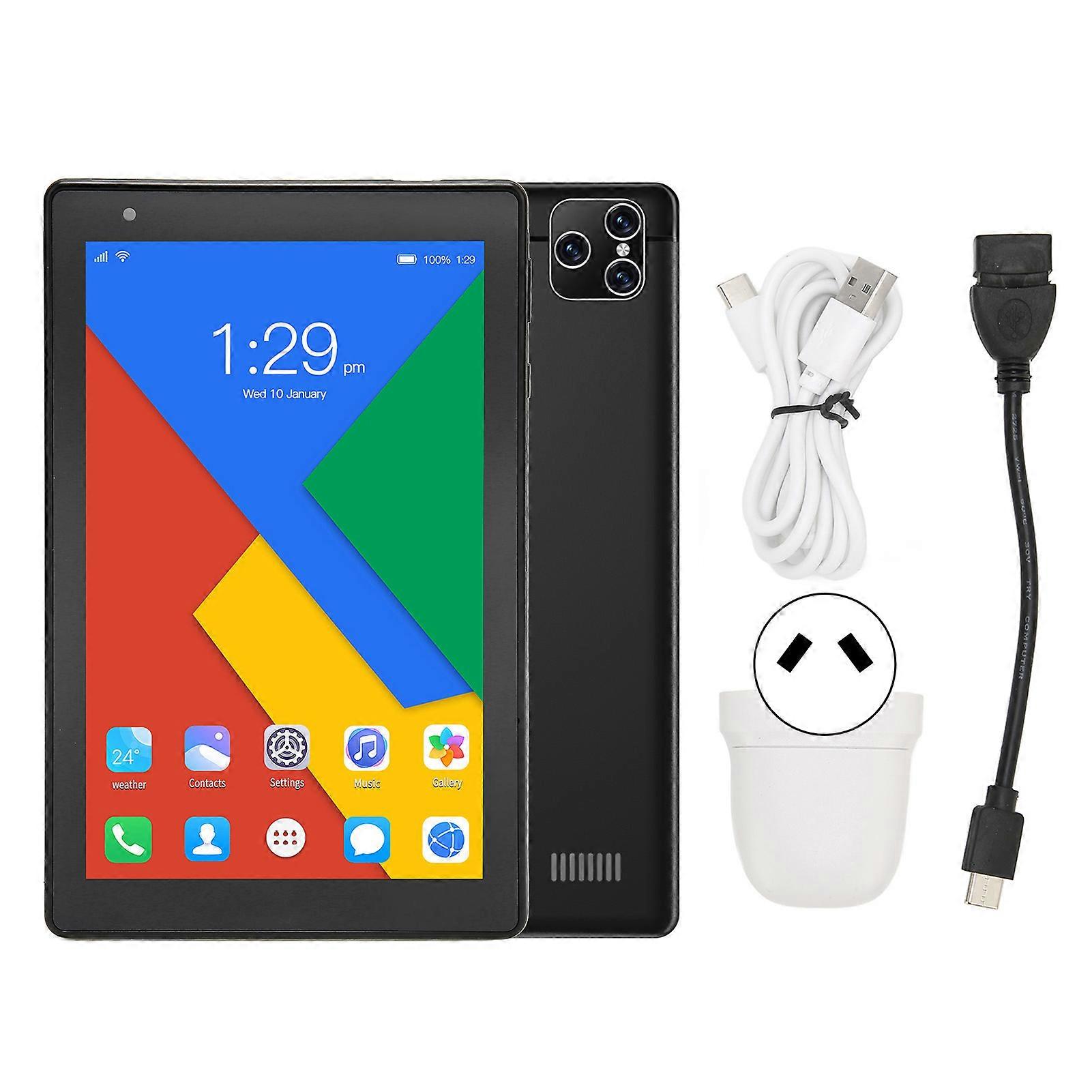 Kids Tablet 8in 2G 32G Memory 3G Network Call 5GWIFI Dual Band Toddler Tablet for Android 10.0