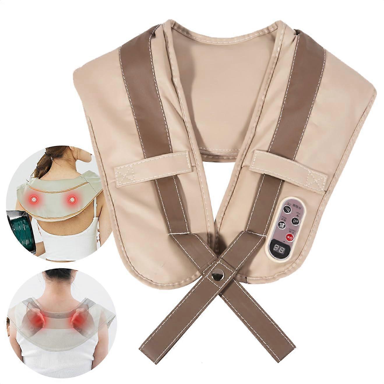 Percussion Massagers for Neck and Back with Heat Therapy, Deep Tissue Relief, Imitating Realistic Beating Action