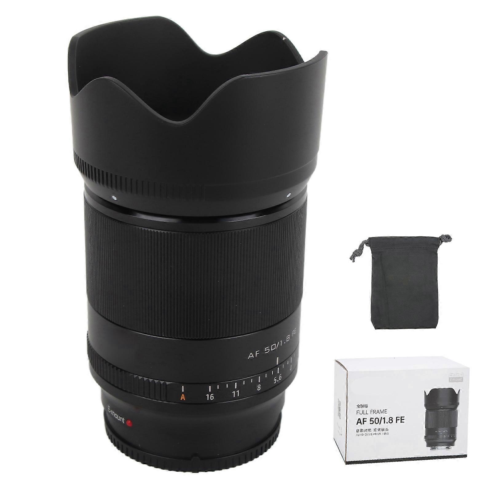 VILTROX 50mm F1.8 Large Aperture Portrait Lens Full Frame Prime Lens STM Auto Focus for E Mount A7II A6000 A7M3 A7R3