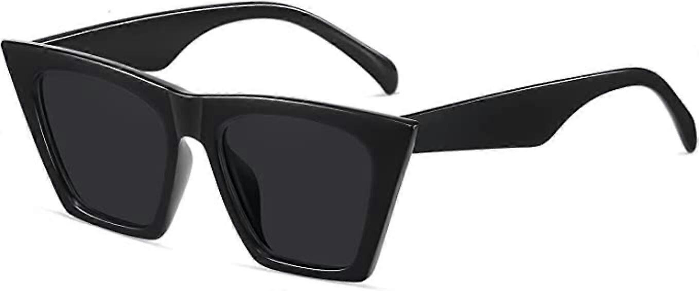 Black frame sunglasses with gray spots