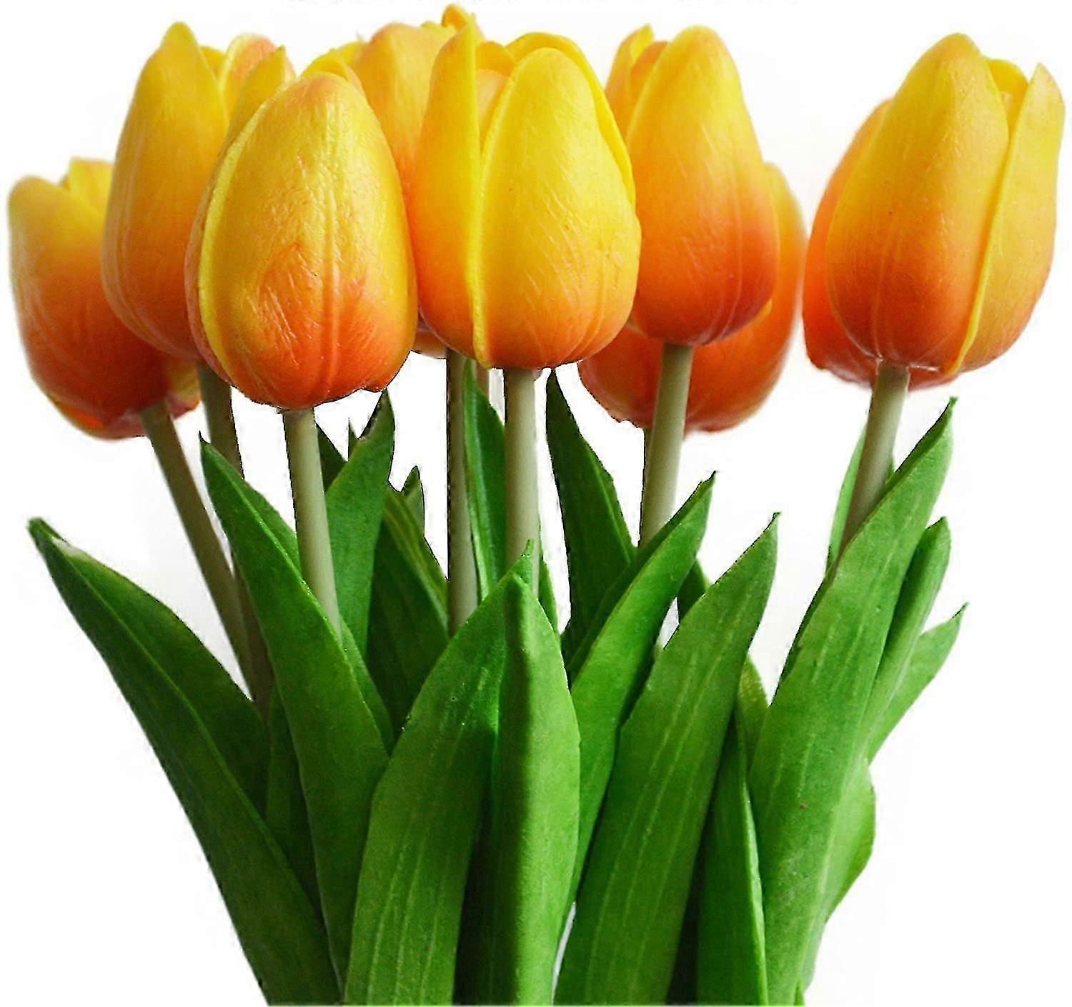Realistic Touch Artificial Tulip Bouquet With Stem
