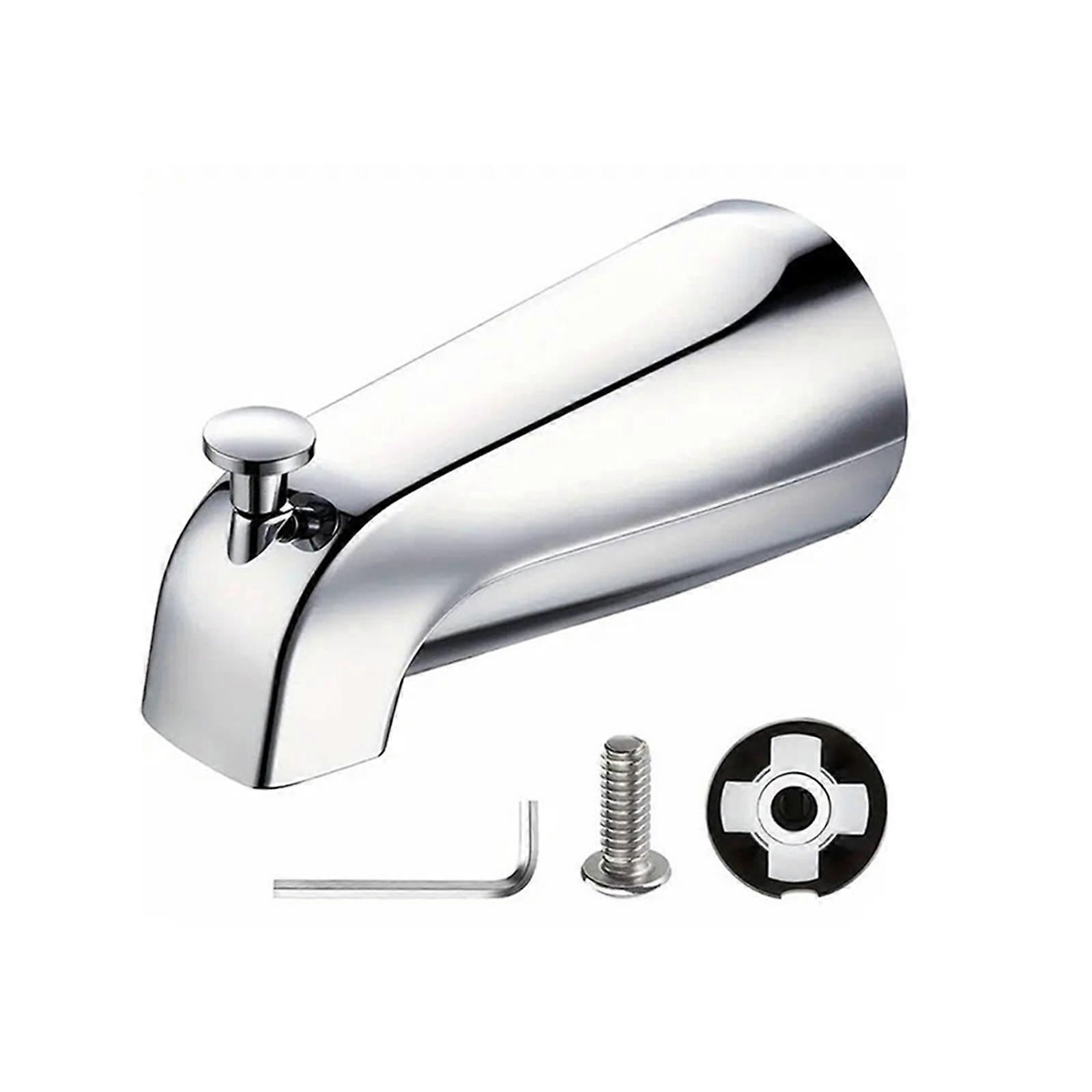 Practical Bathtub Spout with Single Structure Body Simple Tub Diverter Suitable for Handheld Showers and Bathtub Showers  Chrome