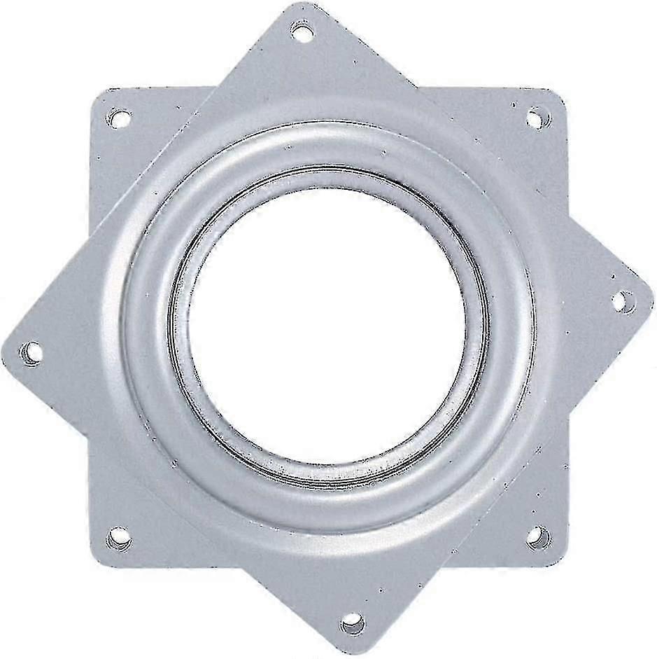 4 Square Lazy Rotating Platform 360 Degrees Turntable Swivel Plate Heavy Duty Metal Base for Home Kitchen Display Use