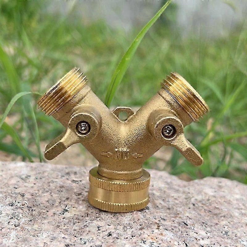 صمامات تجهيزات الحديقة النحاسية سلسلة أنابيب المياه صمامات كروية كوع تمرير واحد