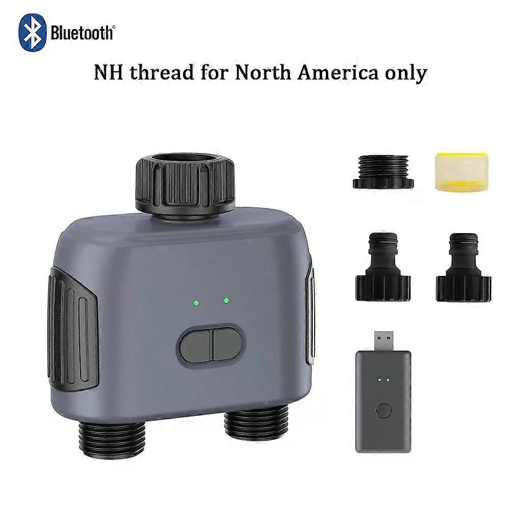 Automatic Water Timer with Wifi Hube 2-Outlet Garden Irrigation Watering System Sprinkler Programmer Tools support Alexa