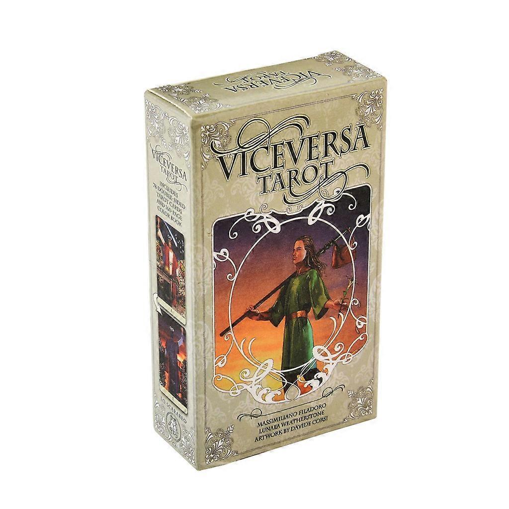 Vice Versa Tarot Kit Tarot Cards for Oracle Deck Family Party Board Game Toy Blue