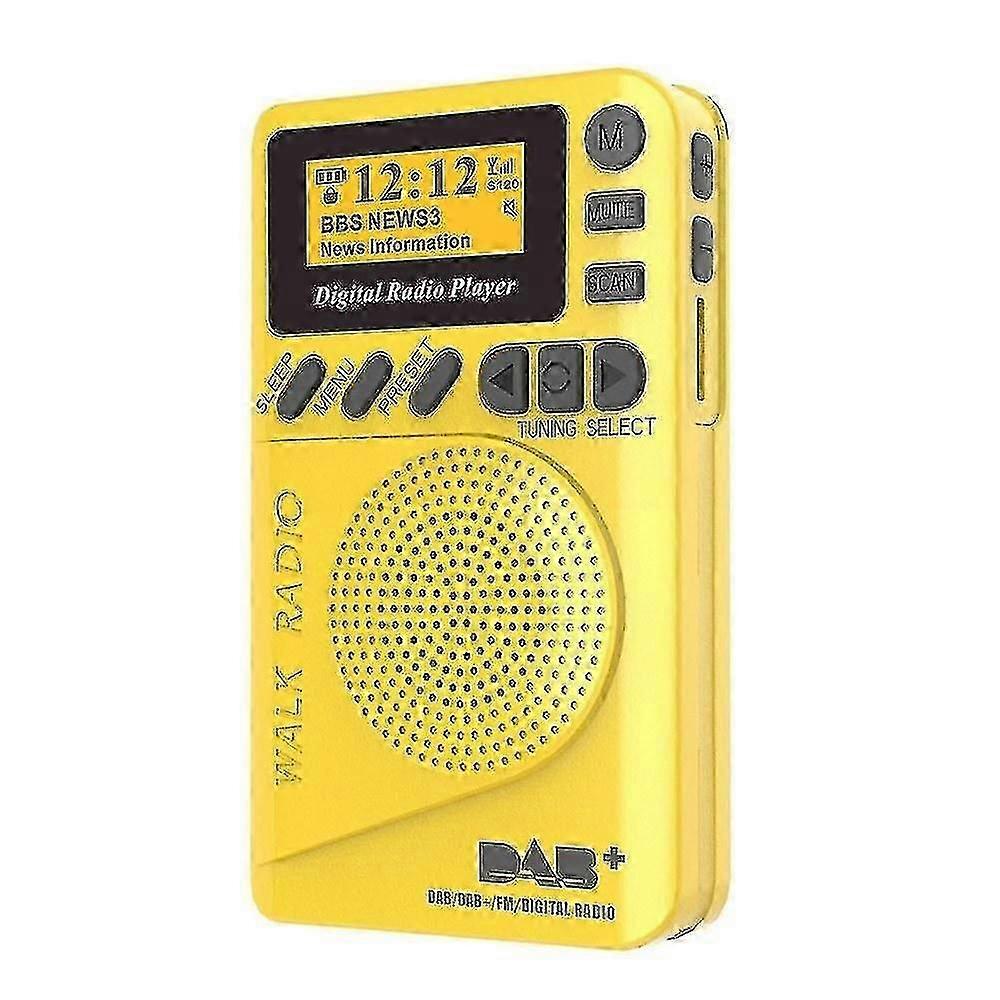 Pocket Dab Digital Radio Mini Dab+ With Mp3 Player Fm Lcd Display