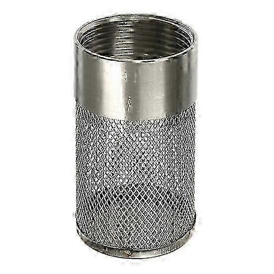 Inlet Suction Strainer Stainless Steel Garden Hose Inlet Filter Mesh Easy Install Intake Hose Pickup Filter Head for Irrigation Water Pump Filter