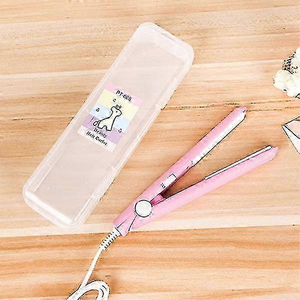 Mini keraaminen hiusten kiharrus ja suoristusrauta 2-in-1 vaaleanpunainen nopea muotoilu