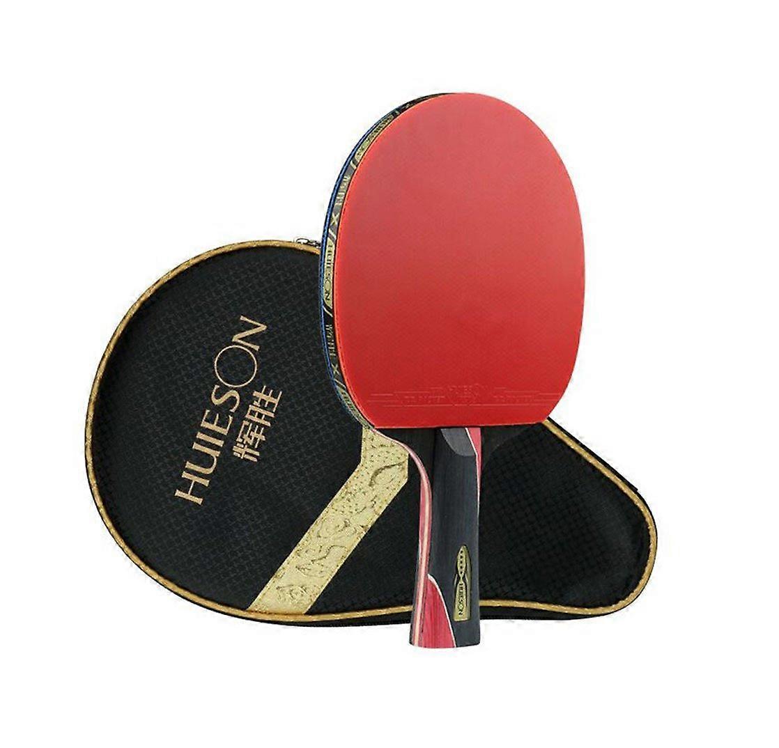 5 Star Table Tennis Bat Professional Ping Pong Paddle for Training and Games, Long and Short Handle, Lightweight Design