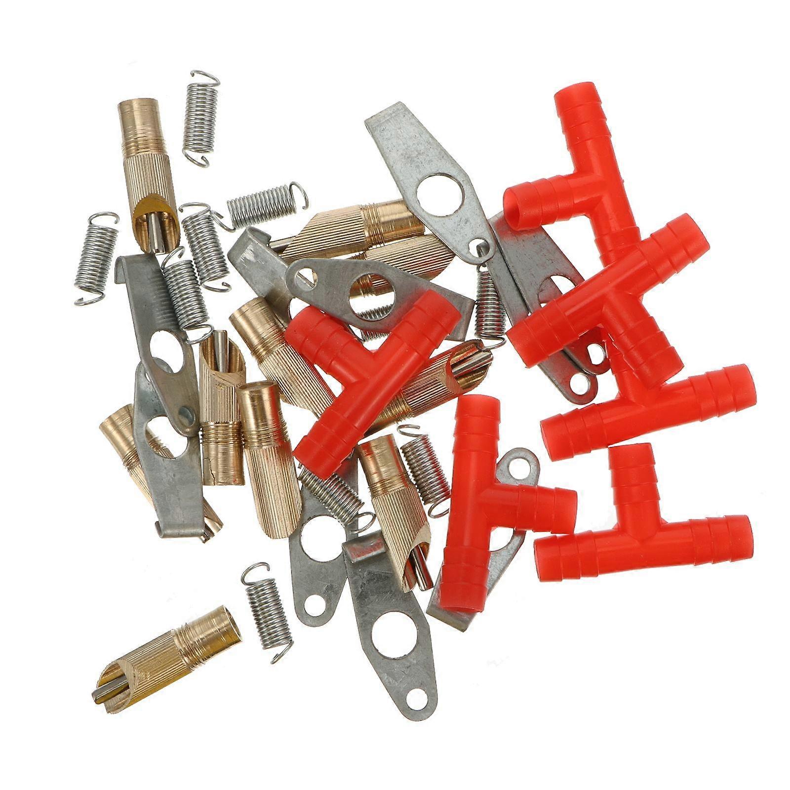 Red Automatic Drinking Fountain for Rabbits with Spring Design and Removable Parts for Easy