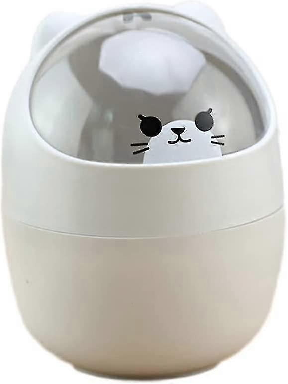 Grauer Mülleimer Schreibtisch