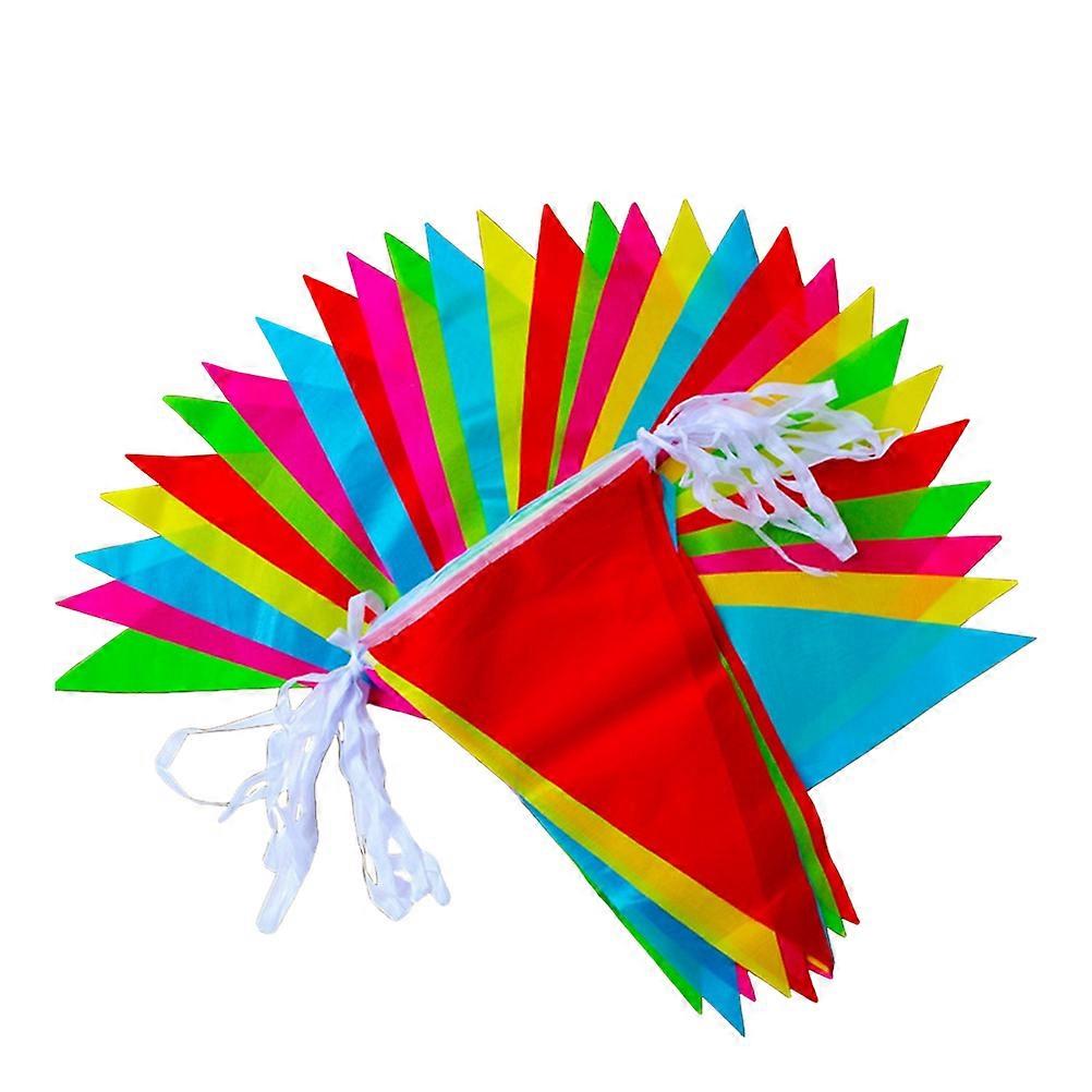 Event Banner with Pennant Flags, Suitable for Kindergarten and Grand Openings