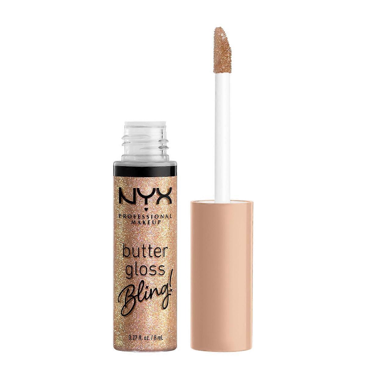 Nyx Professional Makeup Butter Gloss Bling 不粘唇彩，01 Bring The Bling - 0.27 液量盎司