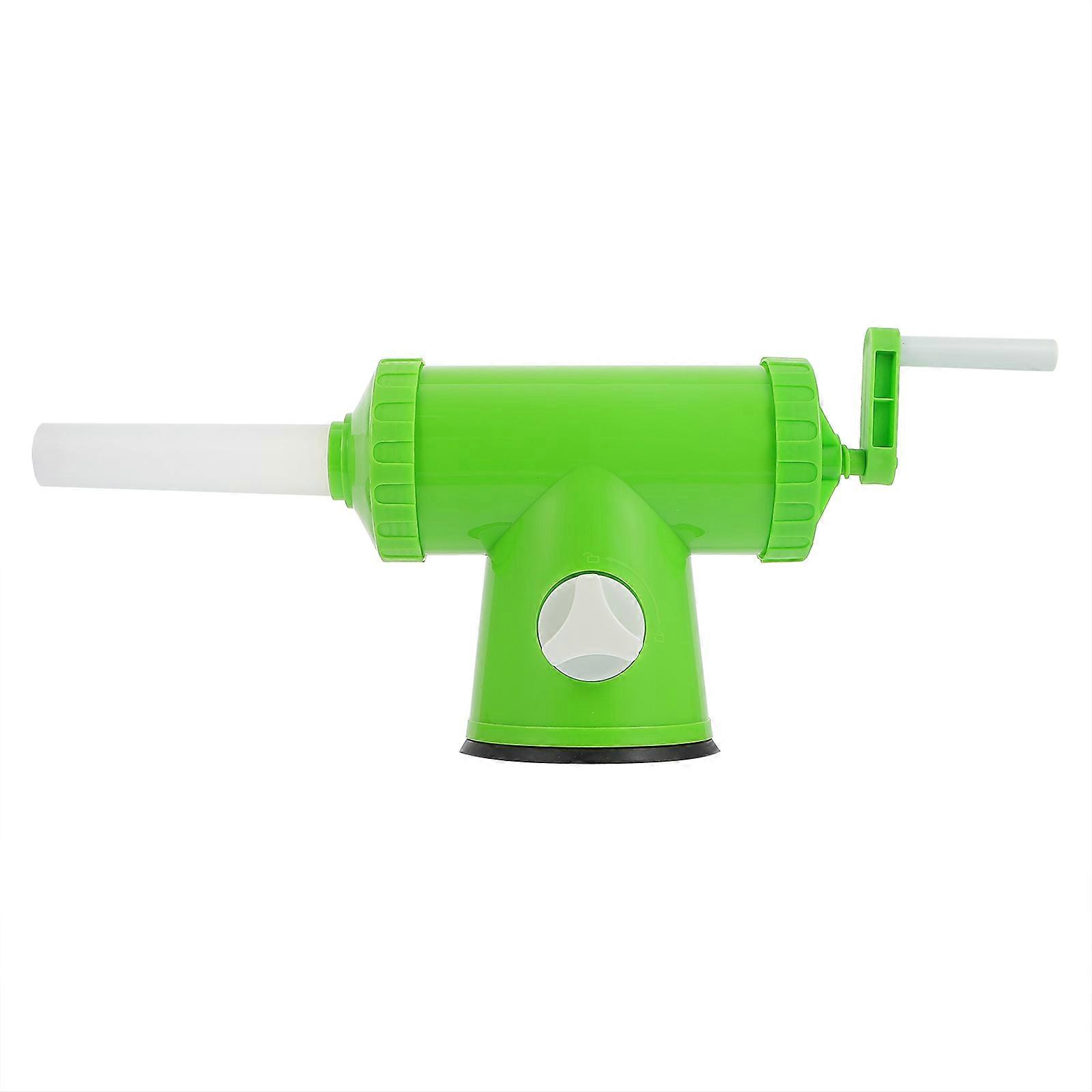 Meat Filler Manual Sausage Stuffer for Home Cooks Kitchen Use Green 25X18X13CM Adjustable Diameter 1 Set
