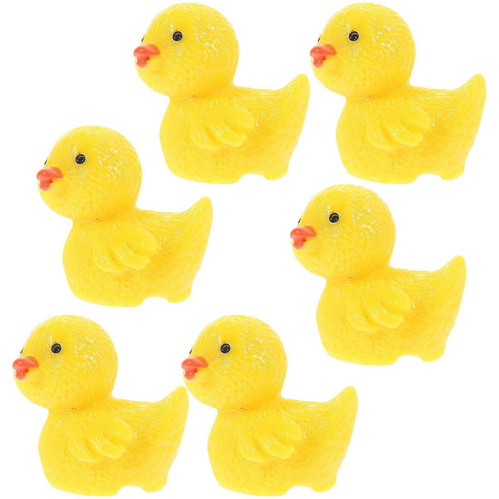 10pcs Mini Duck Figurines for Garden Decor, DIY Crafts, Fairy Gardens Realistic Design, Bright Colors, Ideal for Succulent Arrangements and Table
