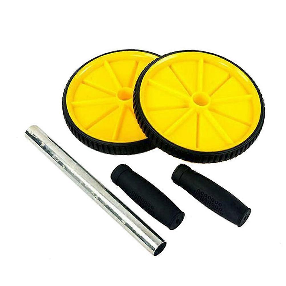 Fitness Device Abdominal Exercise Roller Endurance Training Yellow 25x17.5cm Back and Shoulder Strengthening 1Set