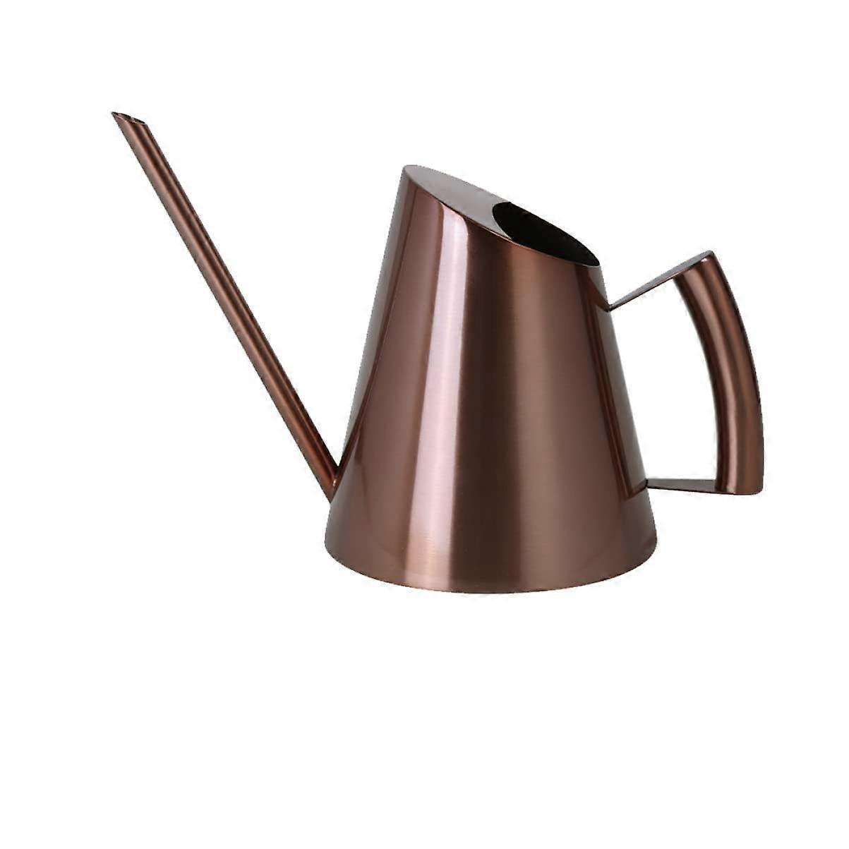 Stainless Steel Watering Can with Long Spout Succulent Watering Device Bronze Ideal Garden Tool for Precise Watering of Plants and Flowers