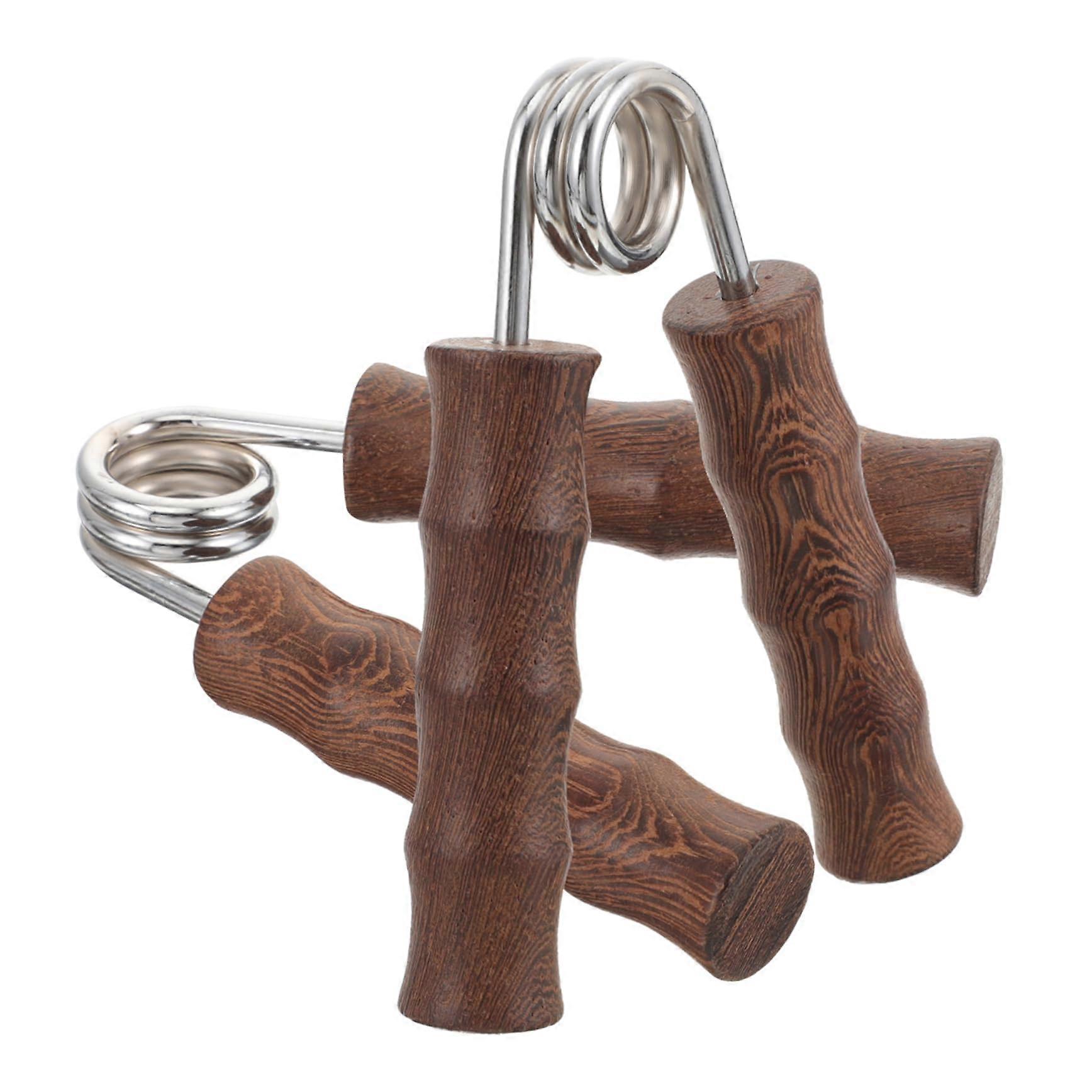 Finger Exerciser with Wooden Handle for Hand Training